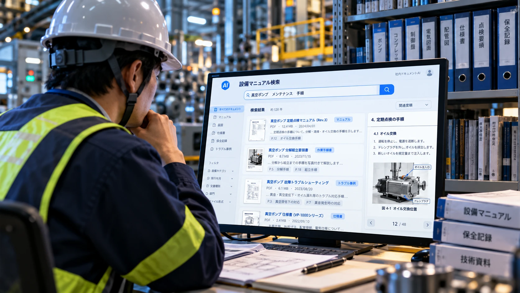 設備マニュアルをAIで検索可能にする——RAGは「文書の整理」から始まる
